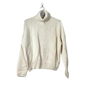 Topshop Cream Knitted Roll Neck Sweater NWT Womens Size 0-2